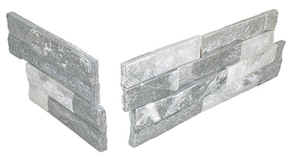 Stacked Stone Mountain Glacier Rectangle, Natural Cleft 6X24
