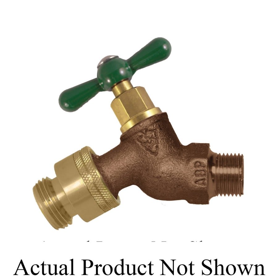 Loose Key Hose Bibb, 3/4 in Inlet, MNPT, Rough Bronze