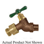 Loose Key Hose Bibb, 3/4 in Inlet, MNPT, Rough Bronze