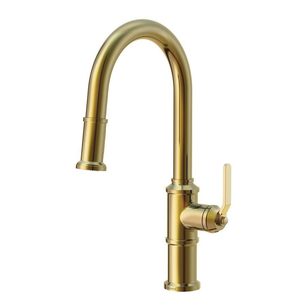 Kinzie® Kitchen Faucet, Deck Mount, ADA, 1 Lever Handle, 1-Hole, Brushed Bronze