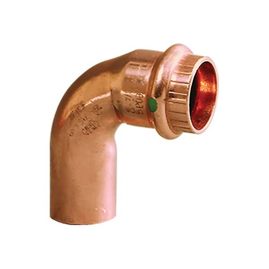 Street 90 deg Elbow, 1 in, Fitting x Press, Copper