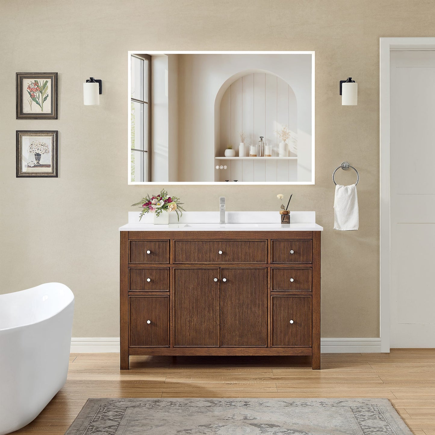 Pendry Single Bathroom Vanity - 48W x 35H x 22D