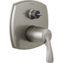 Stryke 14 Series Pressure Balanced Valve Trim with Integrated 3 Function Diverter for Two Shower Applications - Less Rough-In and Handles