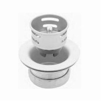 Junior Duo Bar Sink Strainer, 1-1/8 in OAL, Stainless Steel, Polished Chrome