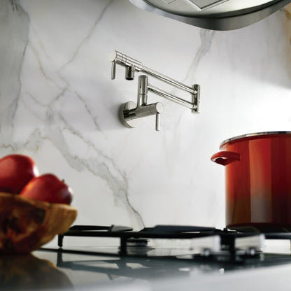 5.5 GPM Wall Mounted Double Handle Pot Filler