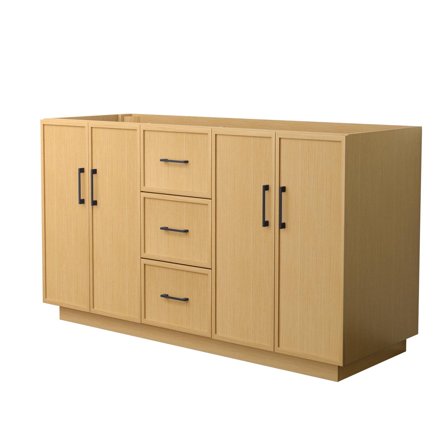 Elan Double Bathroom Vanity with Toe Kick - 59W x 34.25H x 21.5D