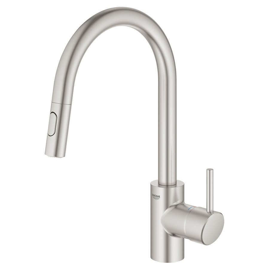 Concetto™ Kitchen Faucet, Deck Mount, ADA, 1 Lever Handle, 1-Hole, SuperSteel
