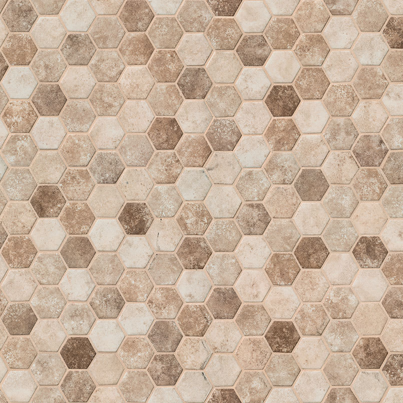 Sandhills Hexagon Mosaic Tile