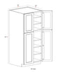 Pantry Cabinet - 36"W x 84"H x 24"D - - 4D