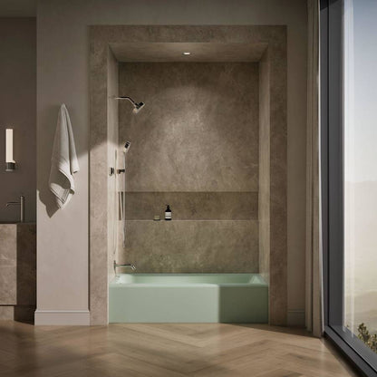 Bellwether 60" Alcove Soaking Tub with Left Drain