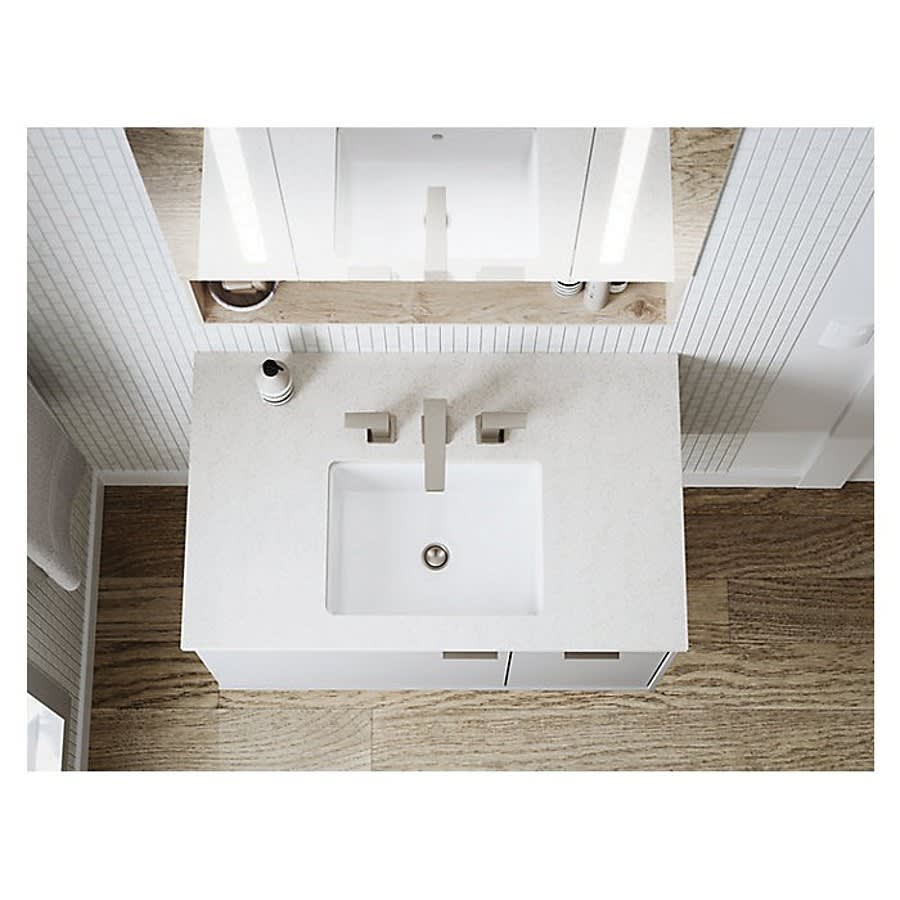 Verticyl® Wall Mount Lavatory Sink, ADA, 17-1/8 x 13-3/8 x 7-3/16 in, Vitreous China, White