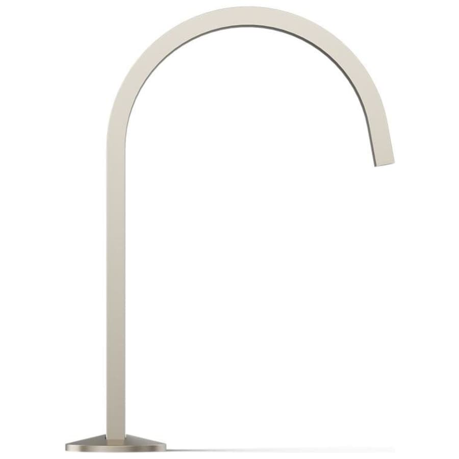 Components 1.2 GPM Widespread Bathroom Faucet with Drain Assembly and Ribbon Design Spout - Less Handles