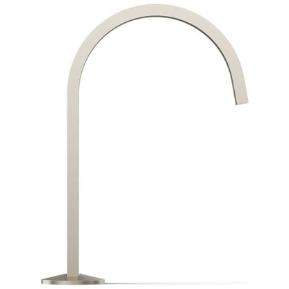 Components 1.2 GPM Widespread Bathroom Faucet with Drain Assembly and Ribbon Design Spout - Less Handles