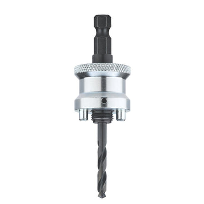 Standard Hole Saw Arbor, 1/2 in, 1/4 in, Pilot Drill, Steel
