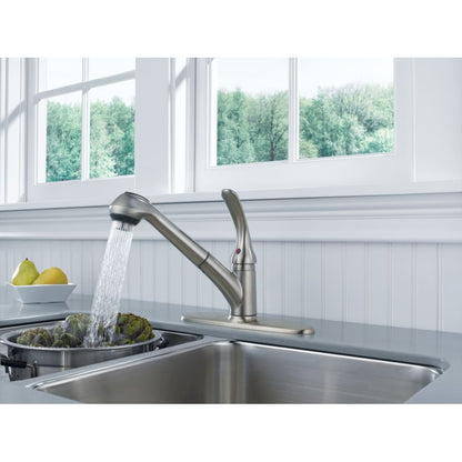 Foundations Core-B Pull-Out Kitchen Faucet with Optional Base Plate - Includes Lifetime Warranty