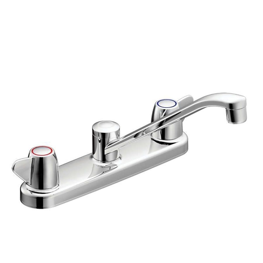 Cornerstone™ Kitchen Faucet, Deck Mount, ADA, 2 Lever Handle, 3-Hole, Chrome