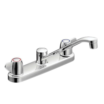 Cornerstone™ Kitchen Faucet, Deck Mount, ADA, 2 Lever Handle, 3-Hole, Chrome