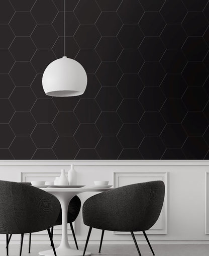 Hexley Graphite Hexagon Tile