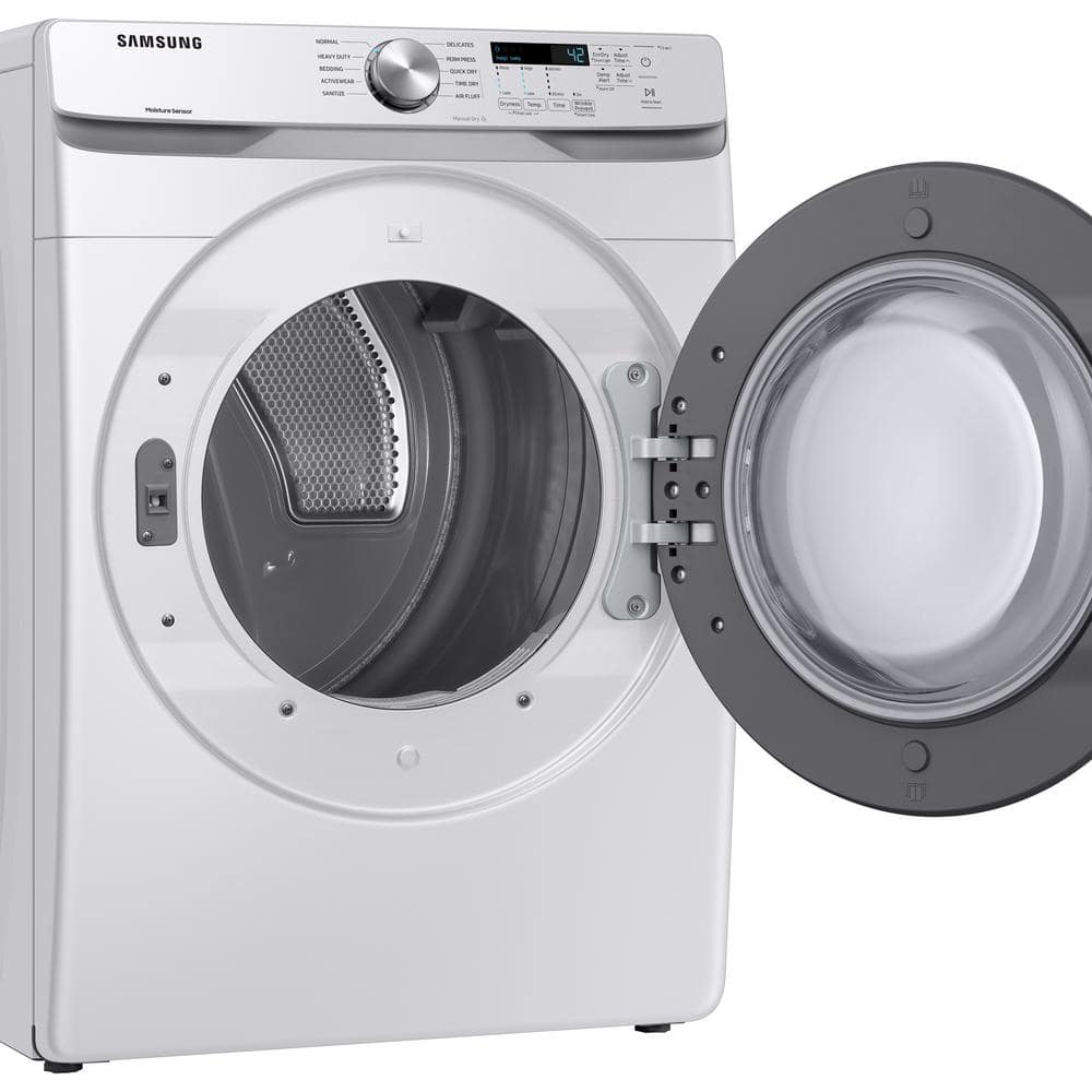 Electric Dryer With 7.5 Cu. Ft. Capacity and 10 Dryer Programs