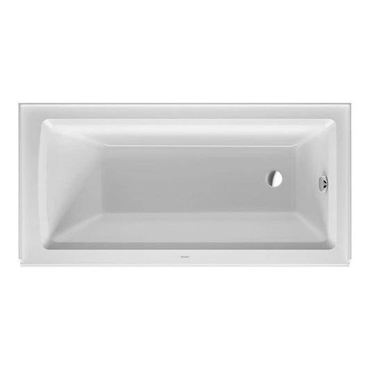 Architec Alcove Tub, 60 x 30 x 20-1/2 in, Right Hand Drain, White