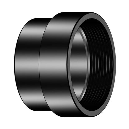 DWV Street Female Adapter, 6 in, Spigot x FNPT, ABS