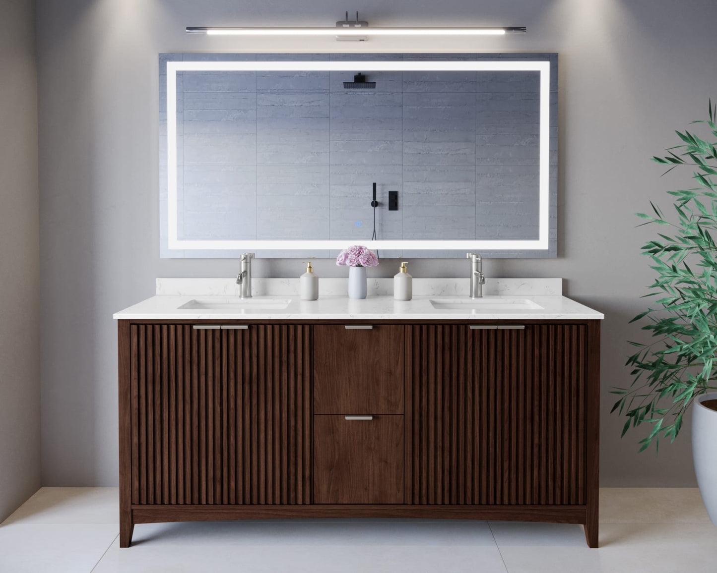 Palmilla Double Bathroom Vanity - 72W x 35H x 22D