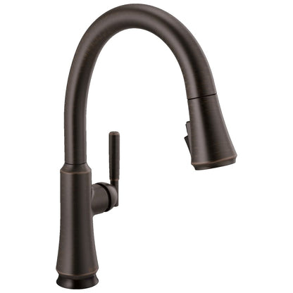 Coranto 1.8 GPM Single Hole Pull Down Kitchen Faucet with On/Off Touch Activation, Magnetic Docking Spray Head and ShieldSpray