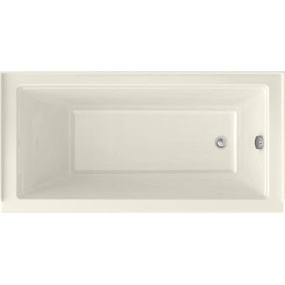 Town Square S 60" Three Wall Alcove Acrylic and Fiberglass Soaking Tub with Right Drain