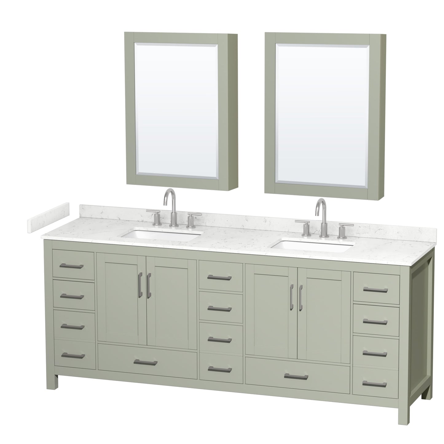 Sheffield Double Bathroom Vanity - 84W x 35H x 22D