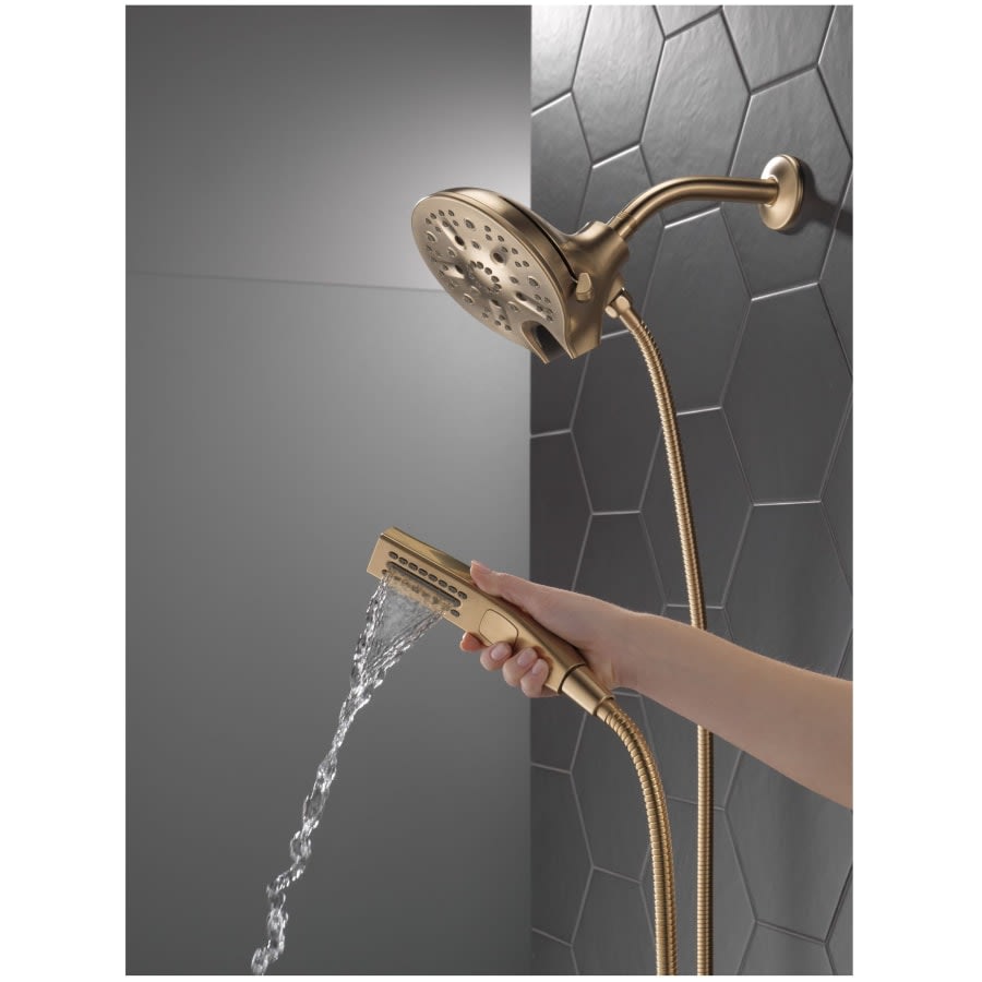 Universal Showering In2ition 1.75 GPM Multi Function Shower Head with Touch-Clean, MagnaTite, and H2Okinetic Technology