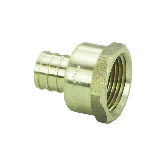 PureFlow® Female Adapter, 1 in, Crimp PEX x FNPT, Brass