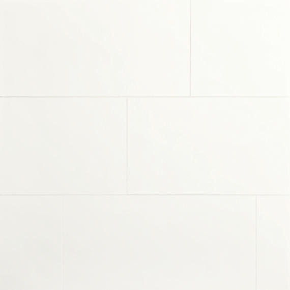 Luminique Arctic White Rectangle, Handcrafted 12X24 Glossy