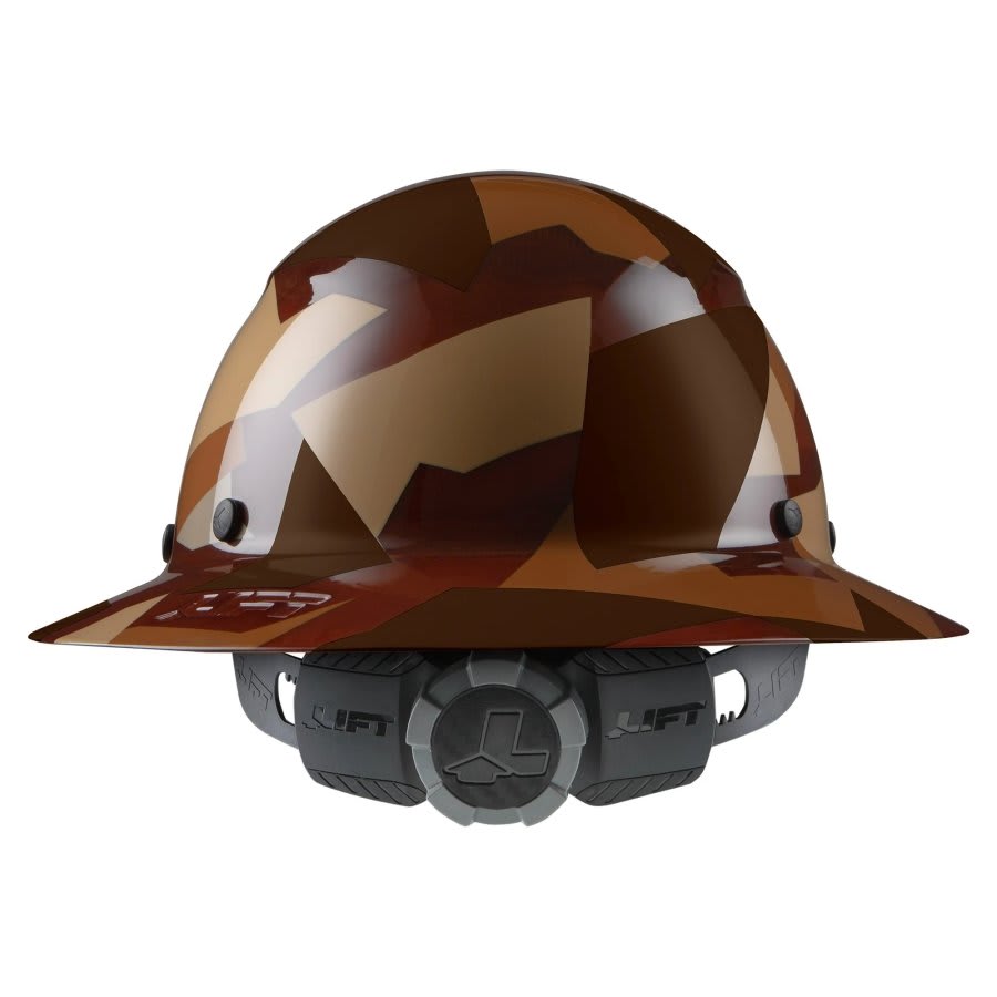 Desert Camo Full Brim Fiber Resin Hard Hat