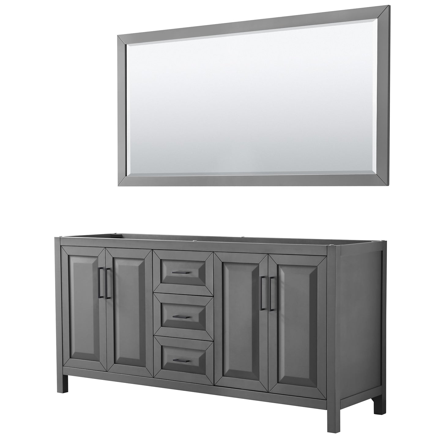 Daria Double Bathroom Vanity - 71W x 35H x 21.5D