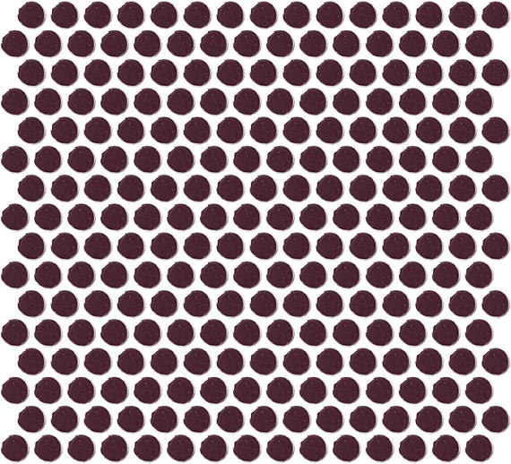 Color Wheel Mosaic Plum Crazy Straight Joint 2X2 Glossy