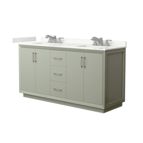 Strada Double Bathroom Vanity - 66W x 35H x 22D