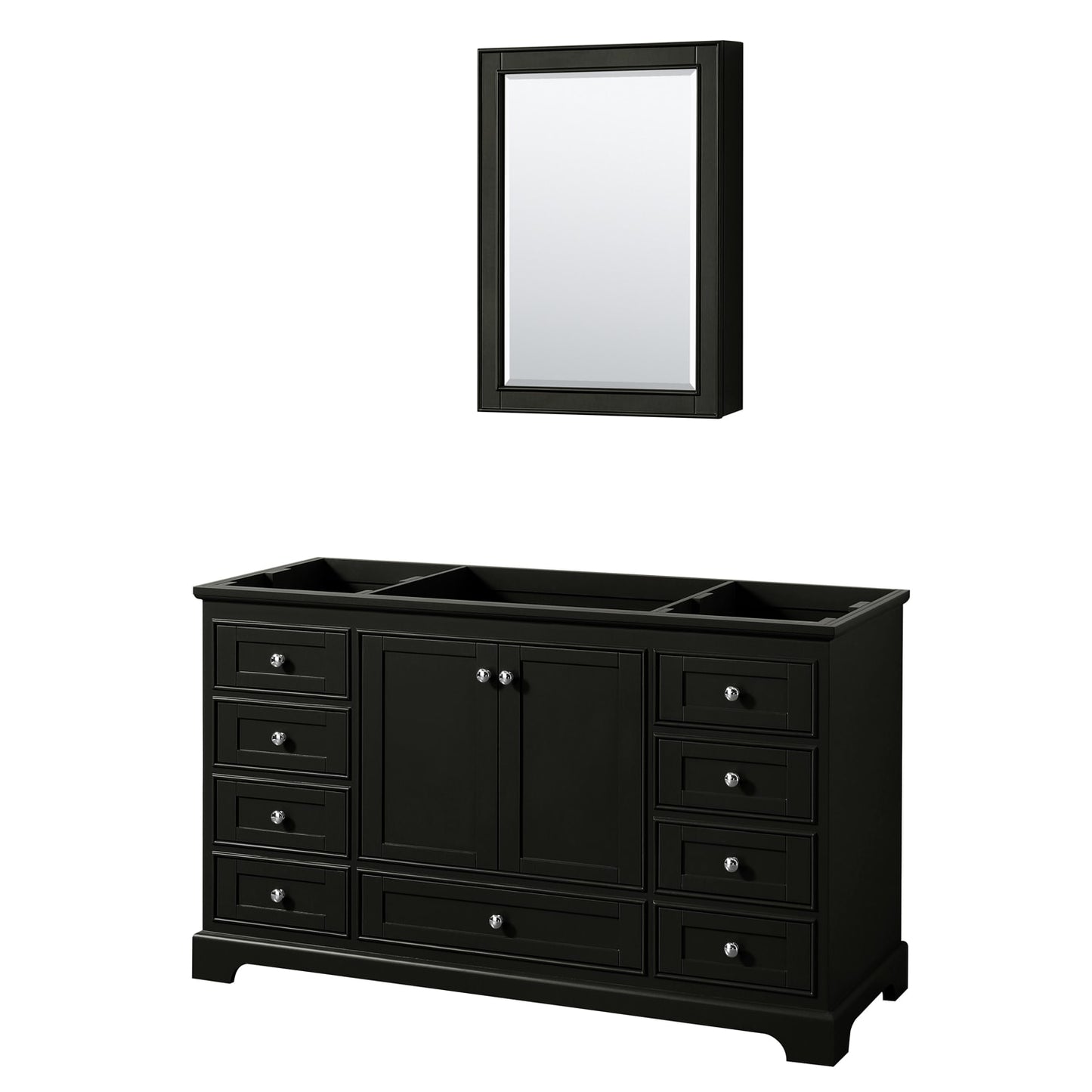 Deborah Single Bathroom Vanity - 59.25W x 34.25H x 21.5D