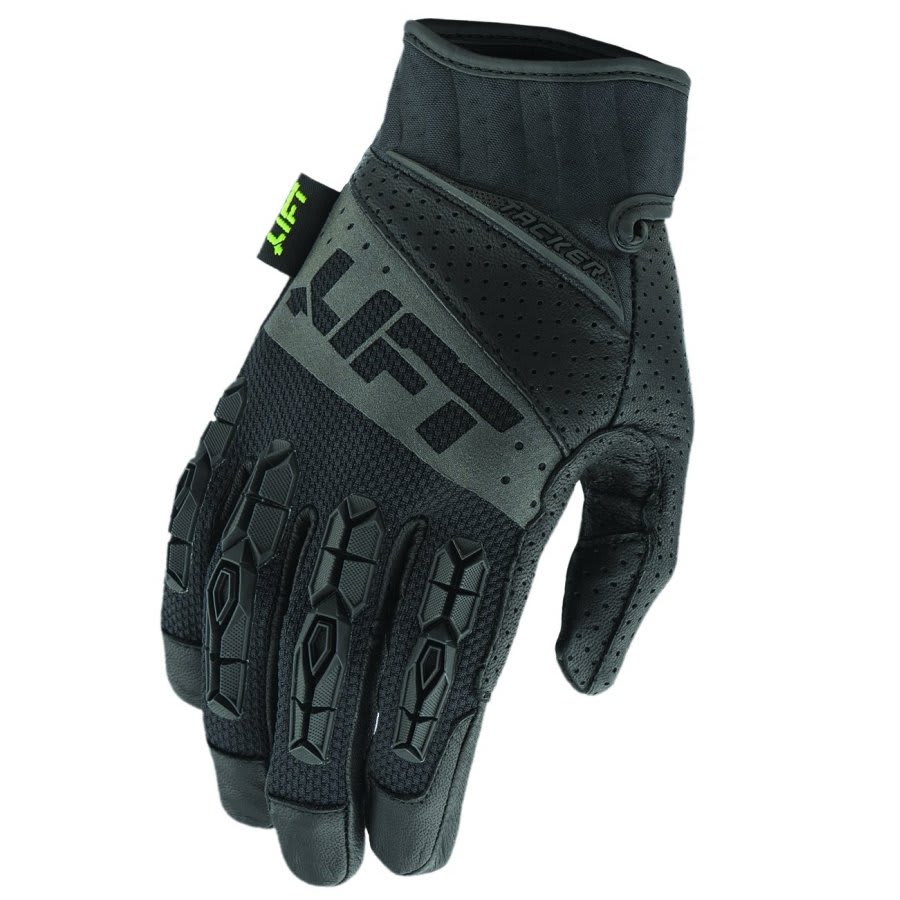 Pro Series TACKER Glove, Black/Black, Genuine Leather AntiVibe L