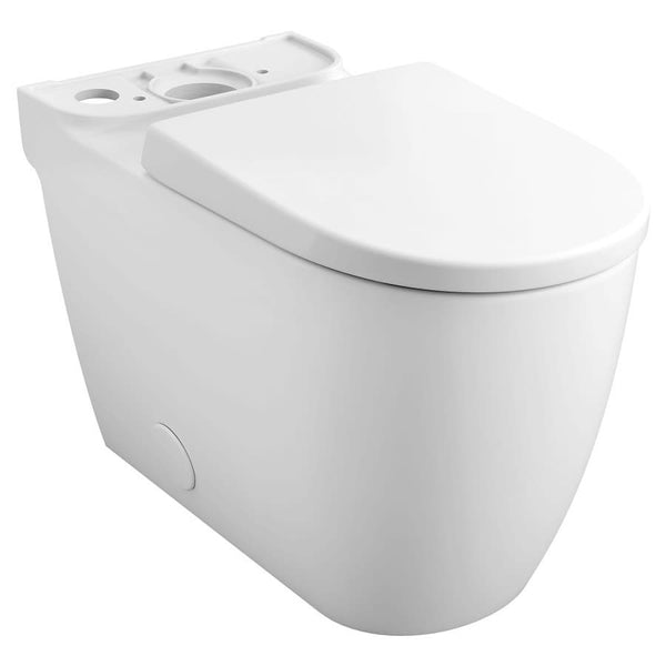 Essence Toilet Bowl, Floor Mount, 12 in Rough, ADA, Elongated, Alpine White