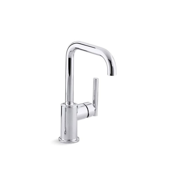 Purist® Kitchen Faucet, Deck Mount, ADA, 1 Lever Handle, 1-Hole, Polished Chrome