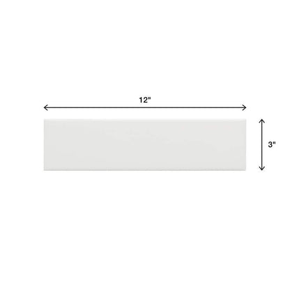 Restore 3 in. x 12 in. Ceramic Bright White Subway Tile (12 sq. ft./Case)