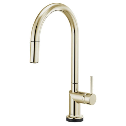 Odin 1.8 GPM Single Hole Pull Down Kitchen Faucet with On/Off Touch Activation and Arc Spout - Less Handle