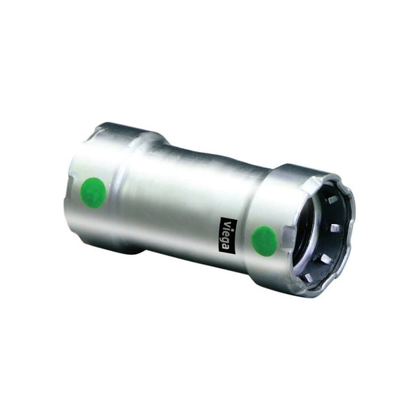 No-Stop Coupling, 1/2 in, Press, 316/316L Stainless Steel