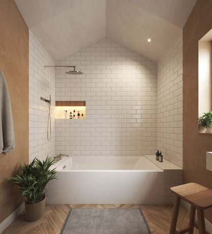 Grayley Alcove Bathtub - 60W x 22H x 36D