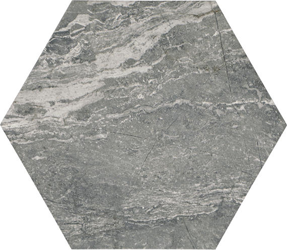 Perpetuo Eternal Grey Hexagon 1.5X1.5 Matte