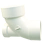 Street 90 deg Elbow With Low Heel Inlet, 3 x 2 in, Spigot x Hub, DWV, PVC
