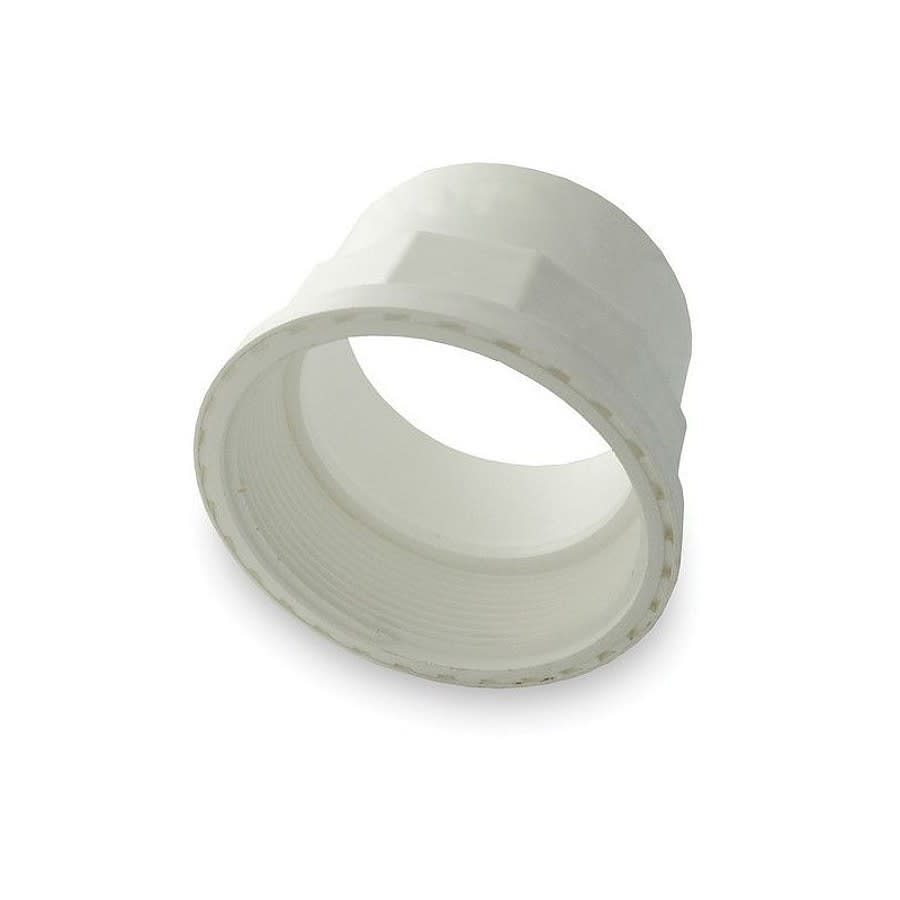 Female Adapter, 4 in, Hub x FNPT, Type I PVC White