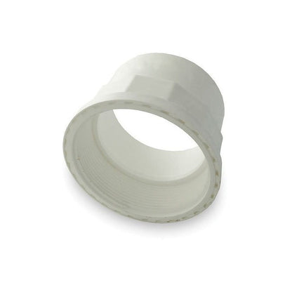 Female Adapter, 4 in, Hub x FNPT, Type I PVC White