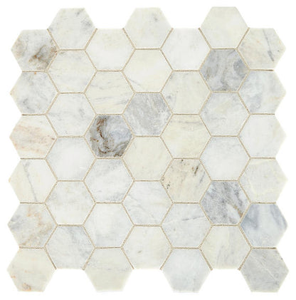 Marble Daphne White Square 18X18 Honed