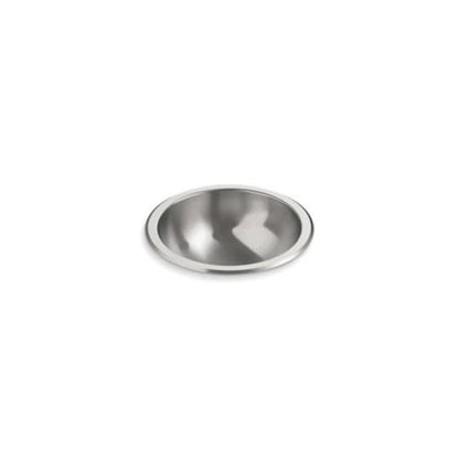 Top/Under Mount Lavatory Sink, ADA, 11-1/2 x 11-1/2 x 5-1/4 in, Stainless Steel, Mirror